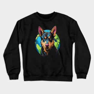 Australian Kelpie Earth Day Crewneck Sweatshirt